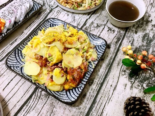 火腿鸡蛋煎土豆