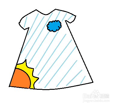 短袖简笔画画法.