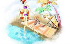 夏季的技能:学习游泳