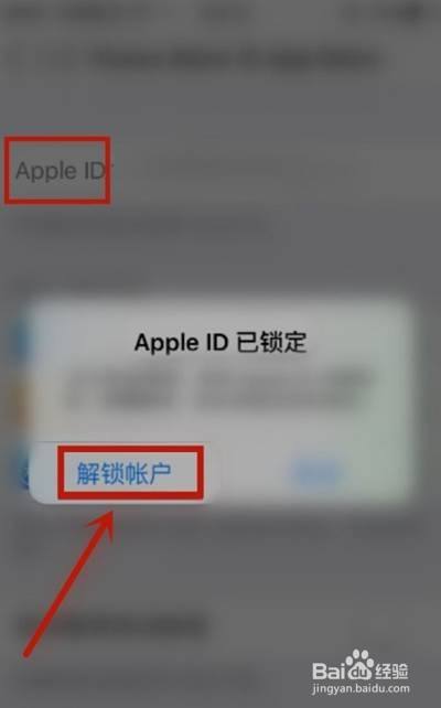 苹果id解锁怎么解
