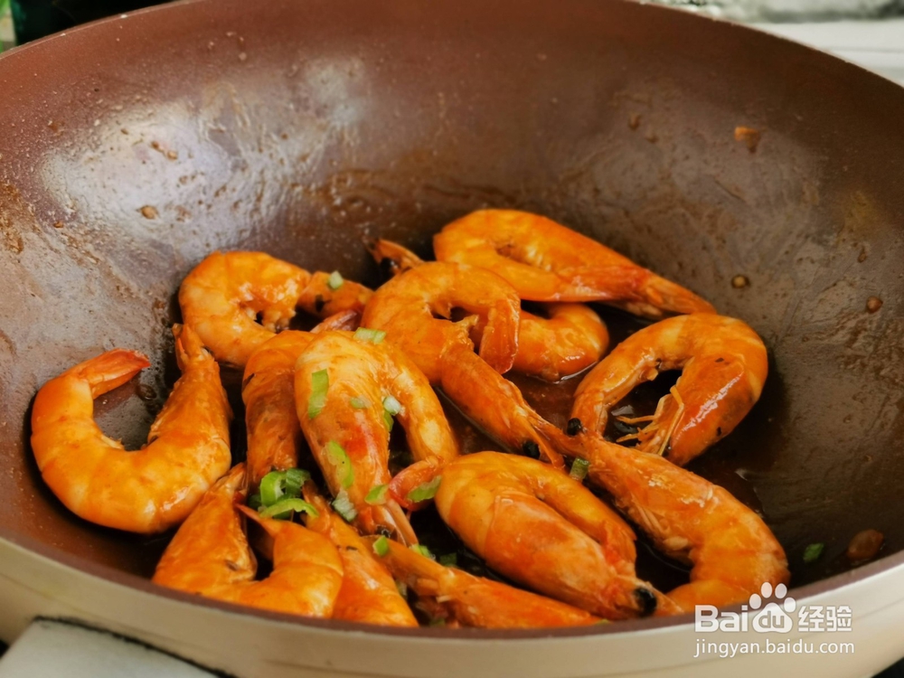 甜辣炒虾的做法