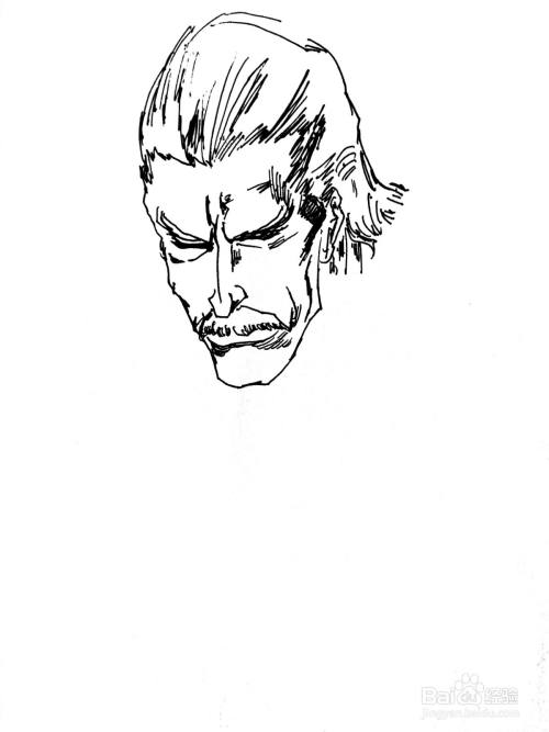 死神 系列之冲牙源志郎简笔画 百度经验 死神 系列之冲牙源志郎简笔画 百度经验