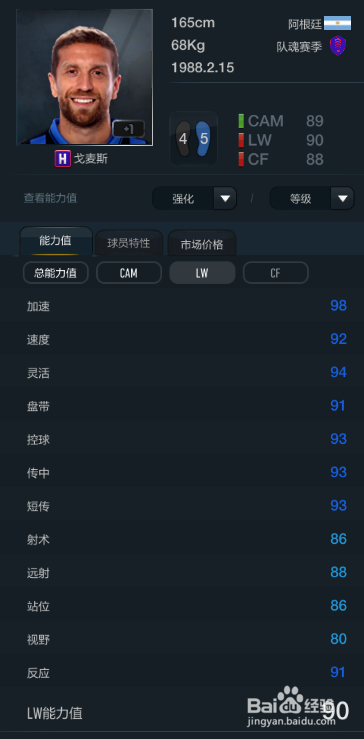 FIFA OL3新版队魂赛季球员推荐(替补下篇)