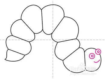 教孩子如何画毛毛虫
