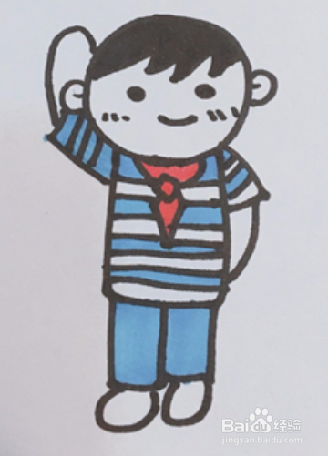 少先队员简笔画