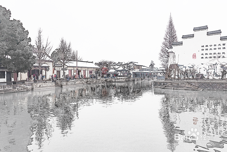 PHOTOSHOP把照片制作成水墨画效果