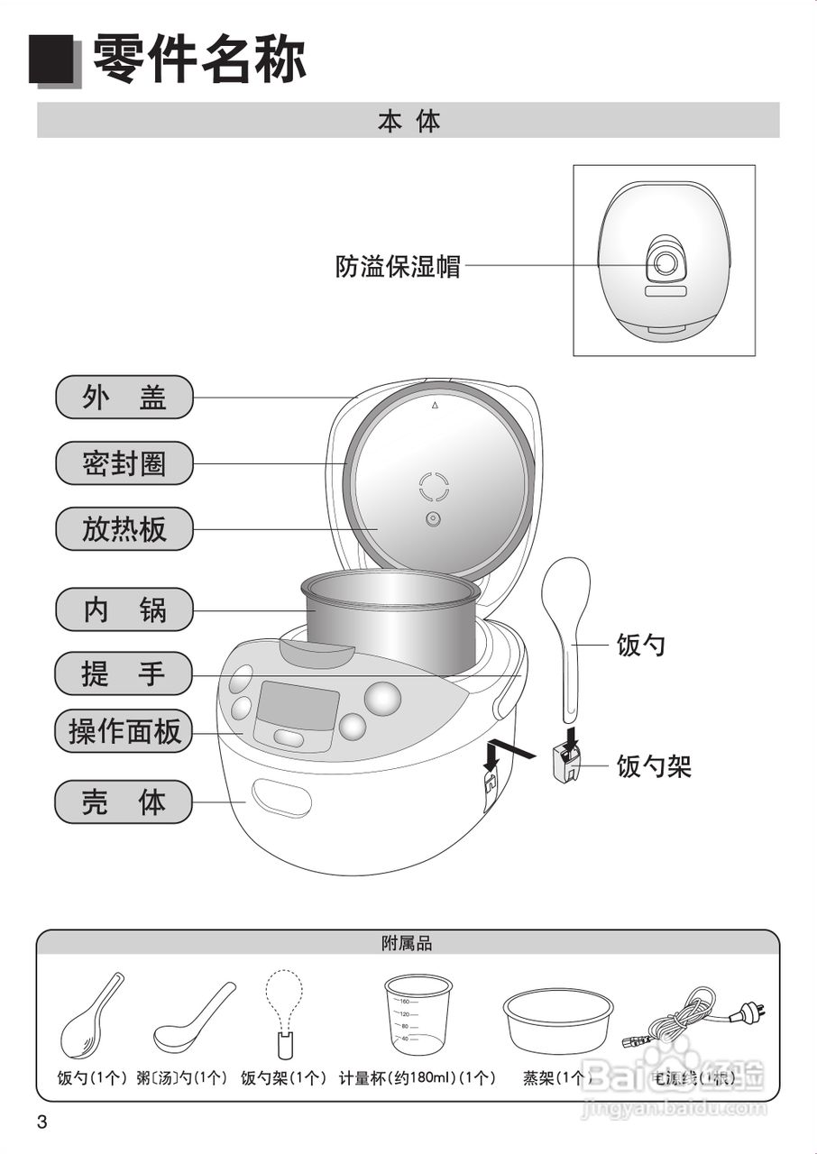 松下SR-CMA18电饭煲使用说明书