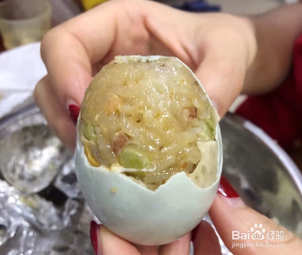 简单好吃的糯米鸭蛋
