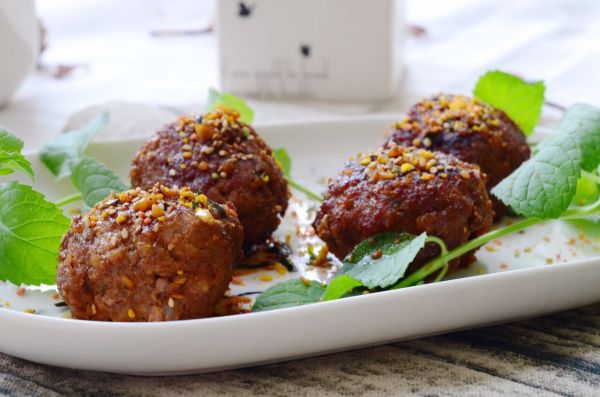 照烧包心牛肉丸