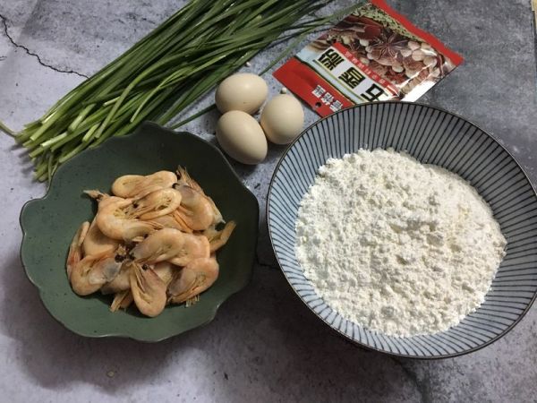北极虾韭菜盒子