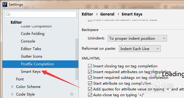 IntelliJ IDEA设置匹配大括号插入缺少逗号