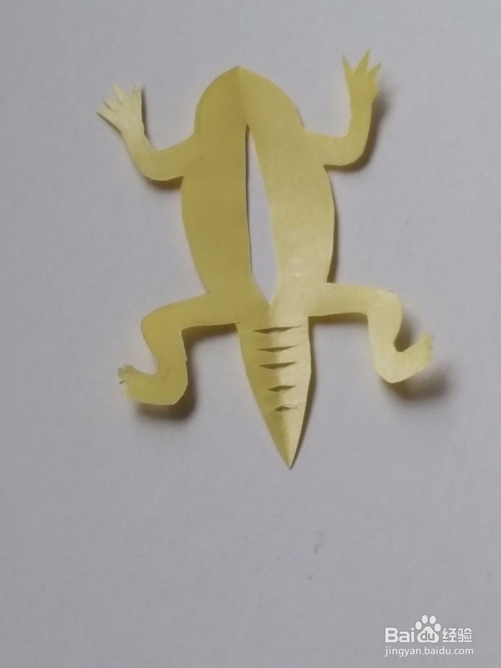 可爱的蜥蜴儿童剪纸