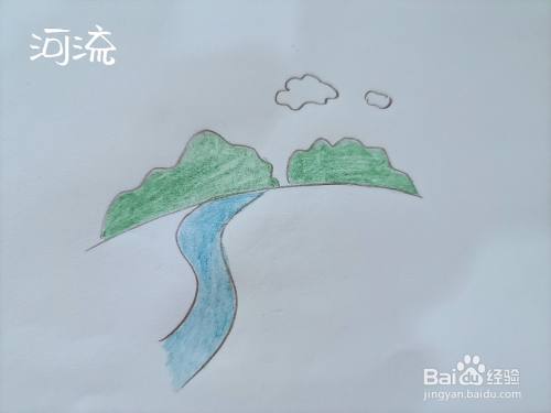 如何用铅笔画河流