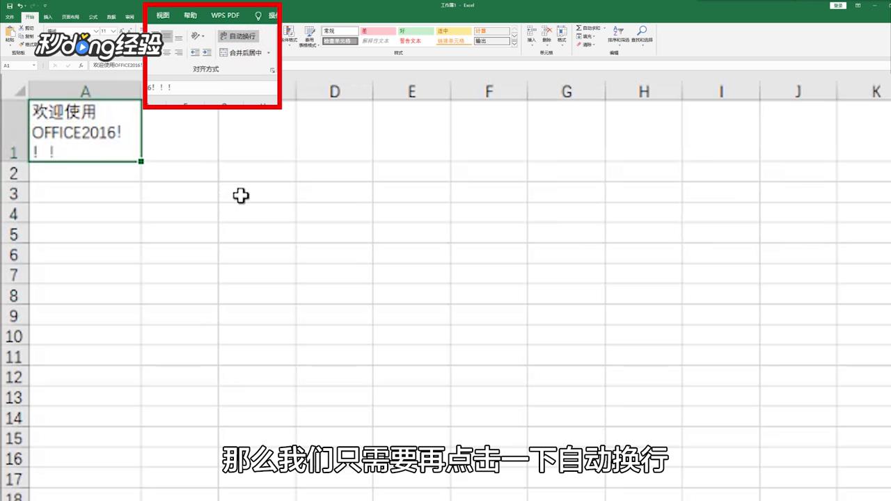 怎么进行单元格内换行与撤销换行