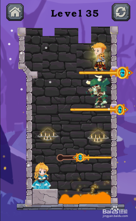 Pins Rescue Princess的Level 35怎样通过