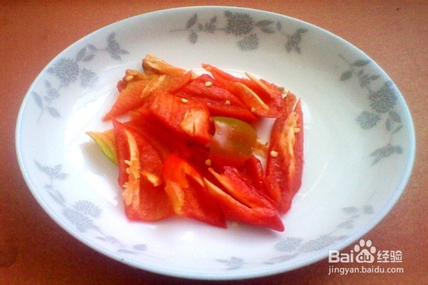 扁豆甜椒炒瘦肉-----营养美味