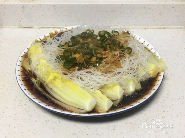 蒜蓉粉丝娃娃菜的 做法