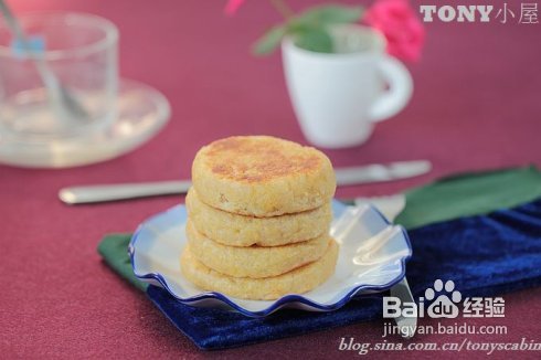 用古人常当主食的糯黄米做一款平底锅米饼