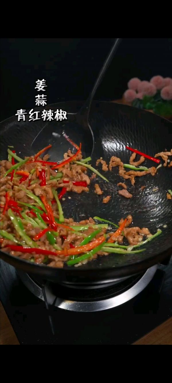 家常杏鲍菇丝炒肉丝