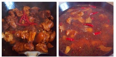 团年饭大菜—香辣黄豆焖猪蹄