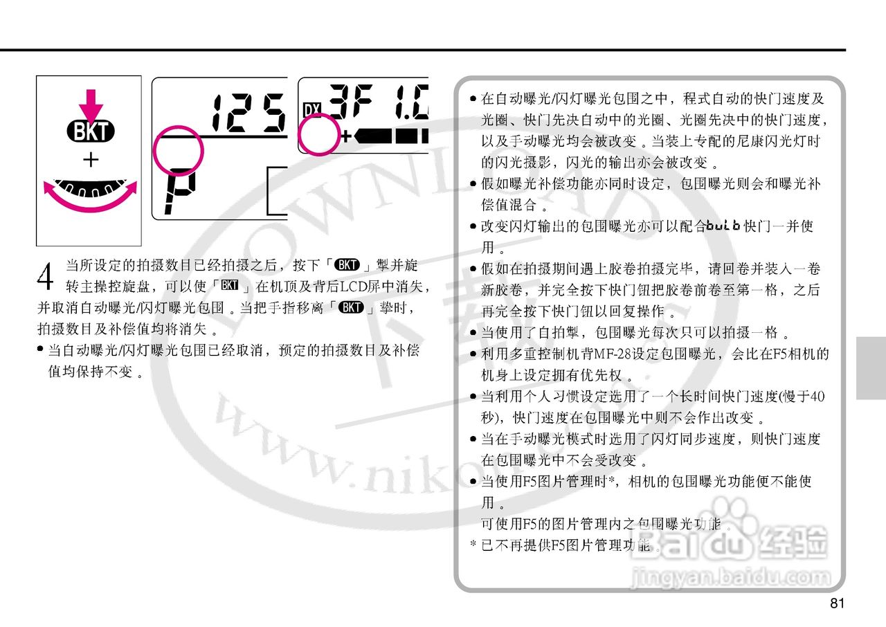 尼康F5数码相机使用说明书:[9]