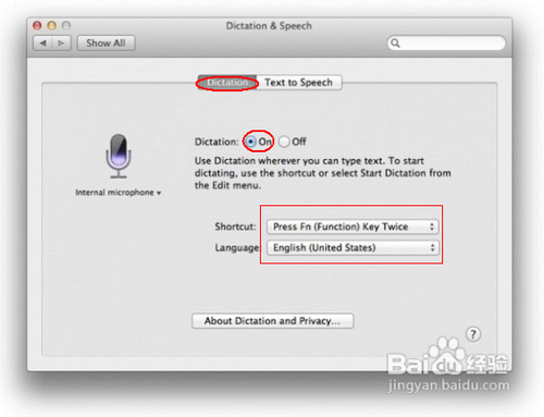 Mountain Lion语音输入怎么开启？
