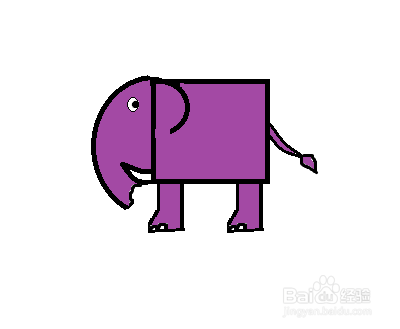 简笔画-大象的简笔画如何画