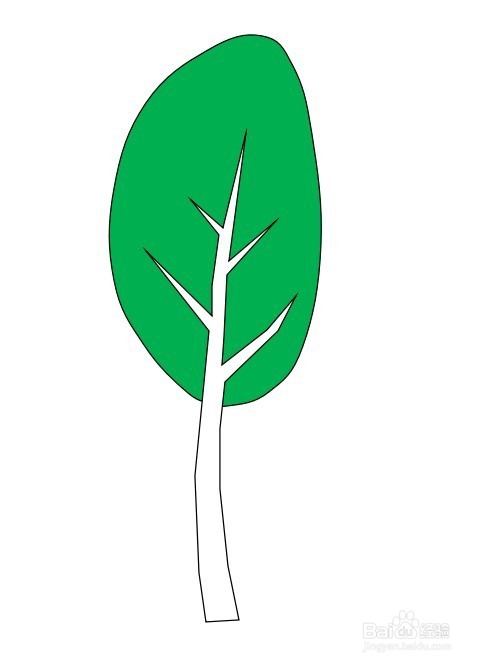 怎么画大树的简笔画