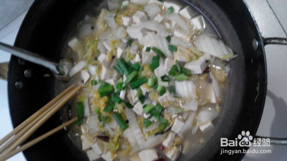 简单的白菜炖豆腐