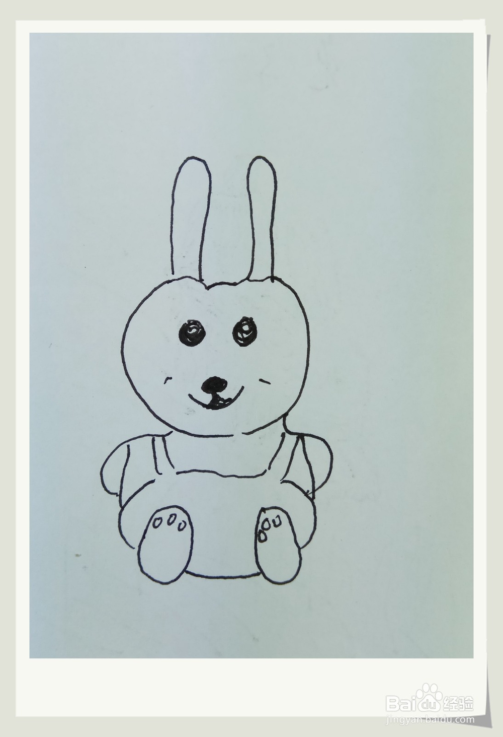 怎样画钢笔画“小兔宝宝”