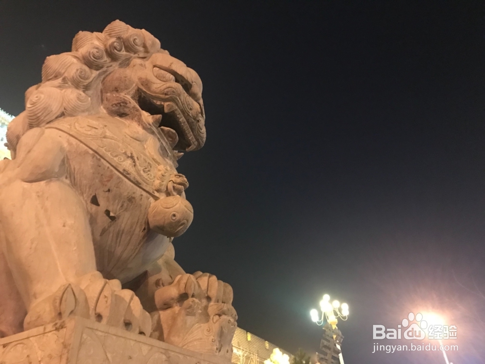 怎样拍摄石狮子