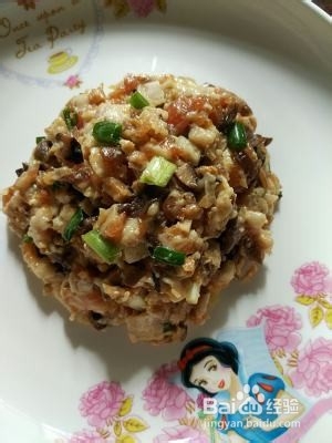 香煎冬菇竹荪酿肉怎样做