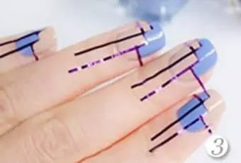 梯形美甲教程