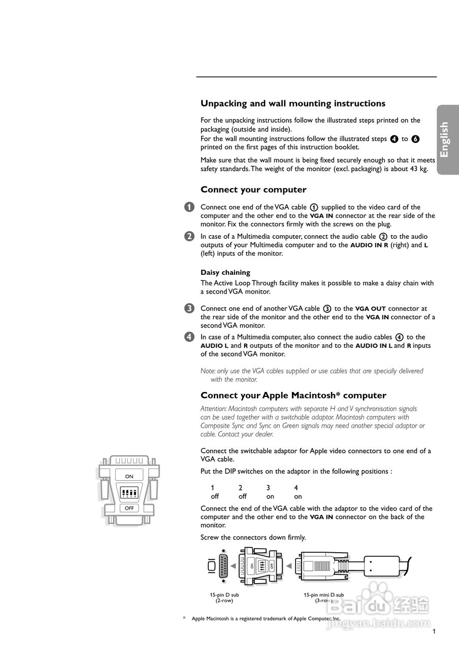 PHILIPS 3104 315 2050.1电视说明书:[1]