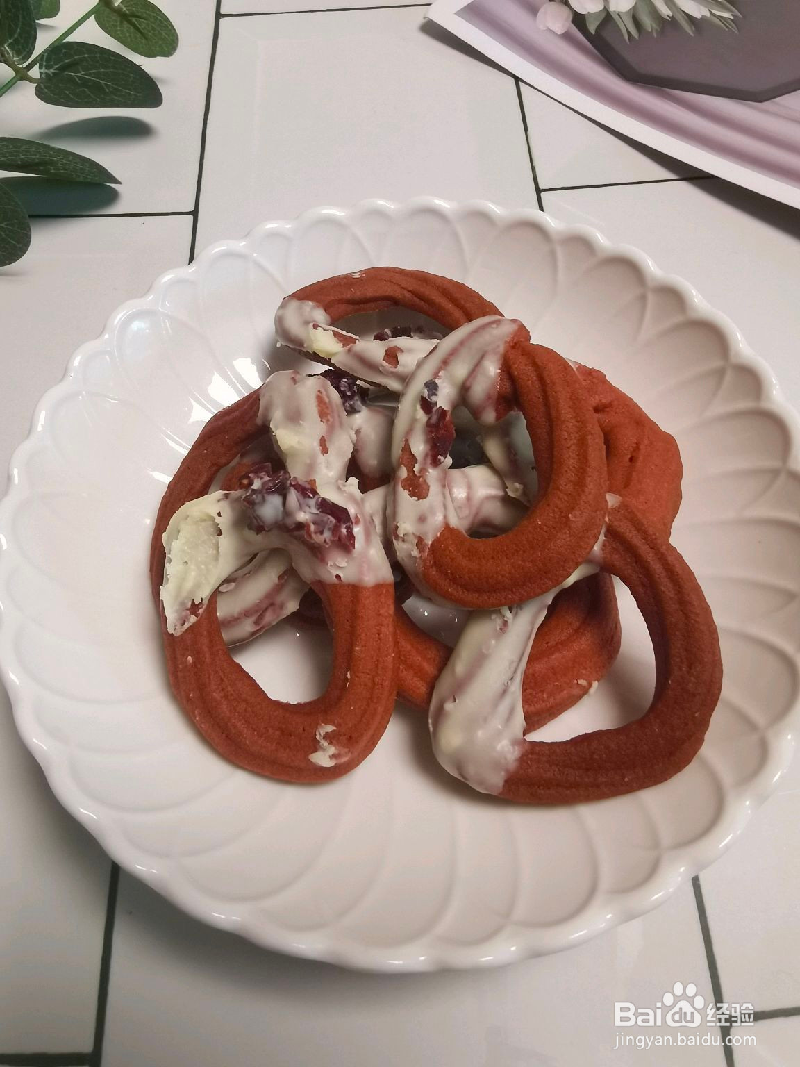 圣诞花环曲奇的做法