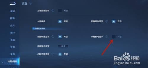 王者荣耀怎么显示荣耀称号
