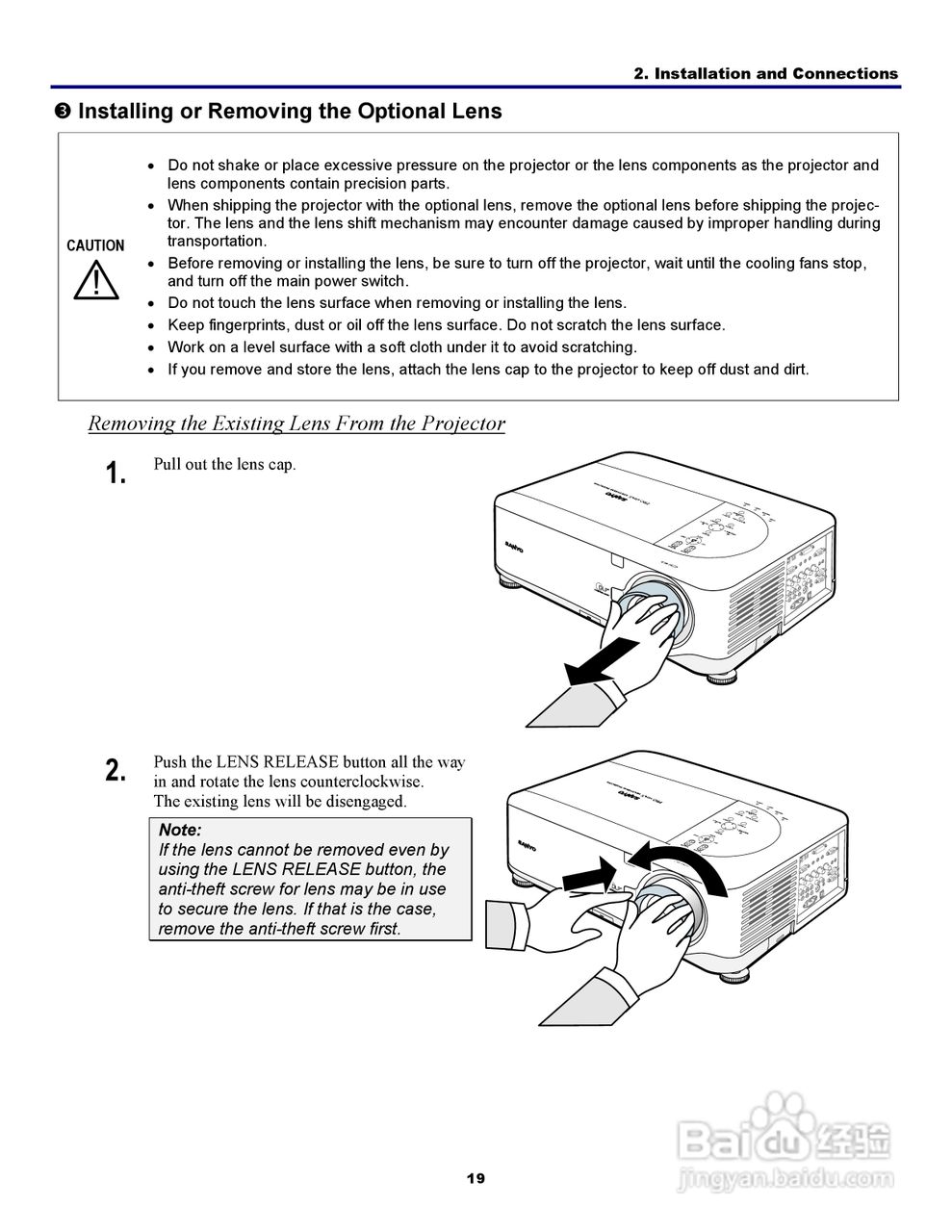 三洋 PDG-DXT10L投影机说明书:[3]