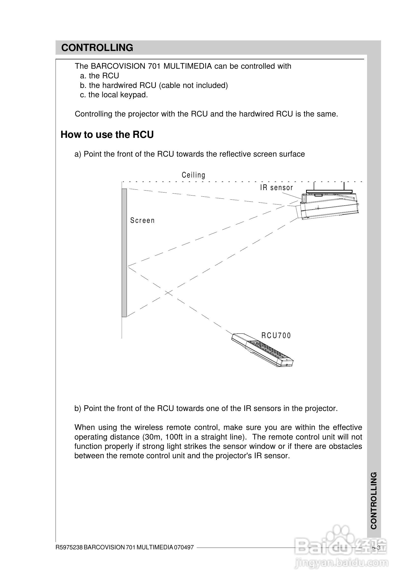 Barco巴可 VISION 701投影机说明书:[4]