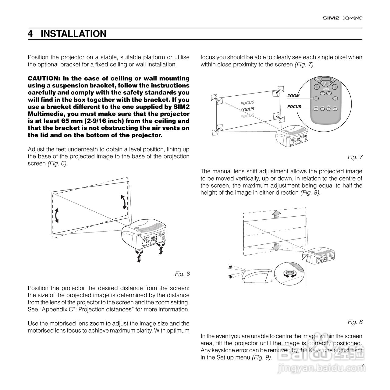 SIM2 DOMINO 18投影机说明书:[1]