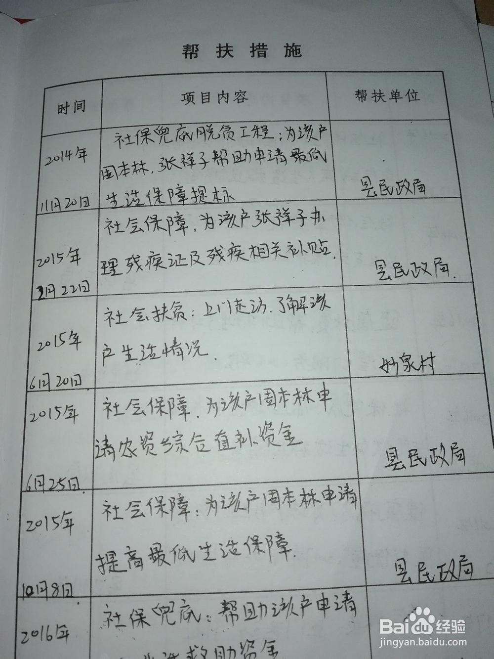 如何填写扶贫手册