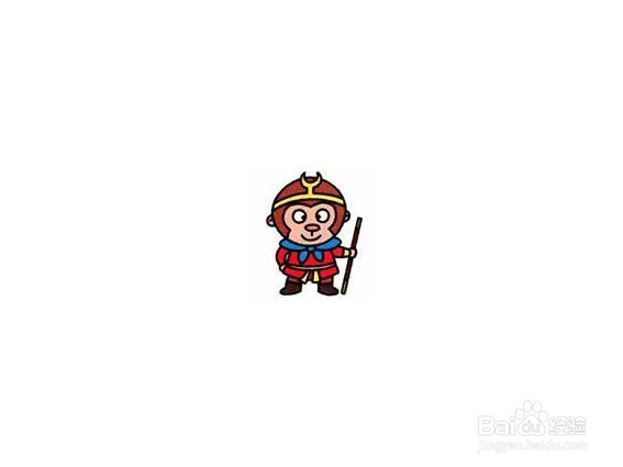 卡通孙悟空的简笔画