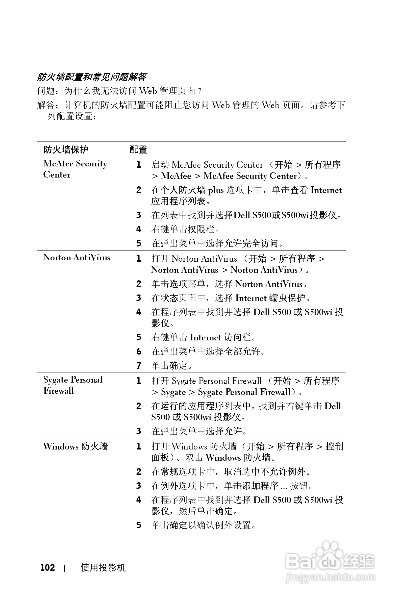 DELL S500WI投影机说明书:[11]