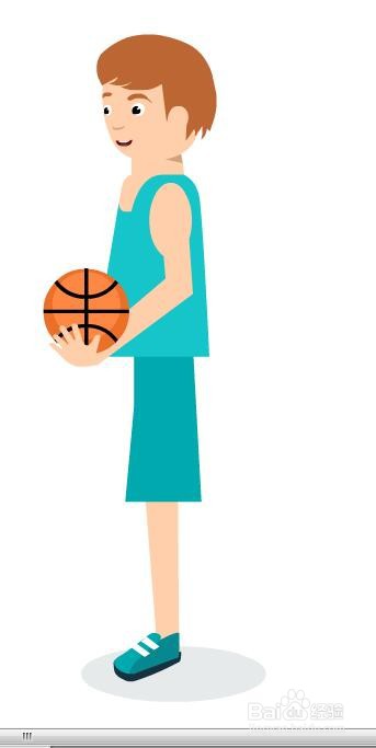 flash把正面人物画成侧面