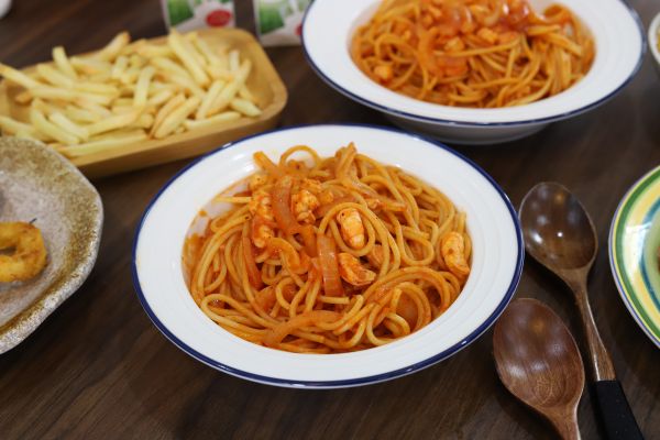 虾仁罗勒意大利面