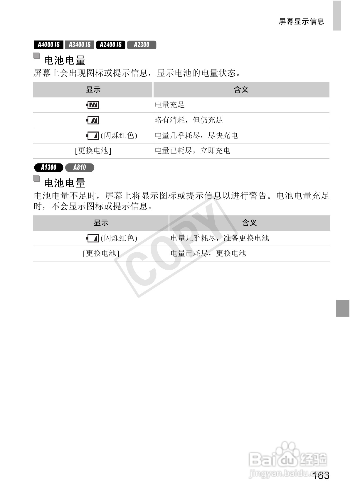 佳能 Powershot A810数码相机说明书:[17]