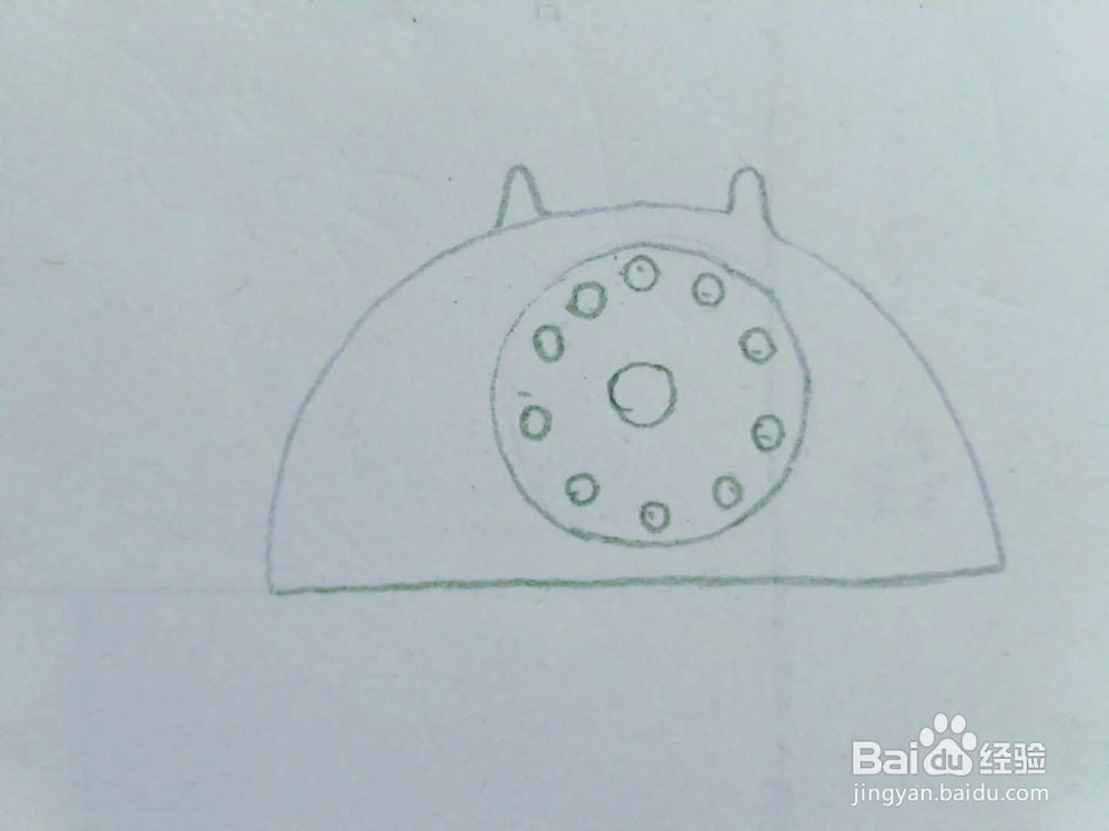 亲子手工简笔画生活用品电话的画法