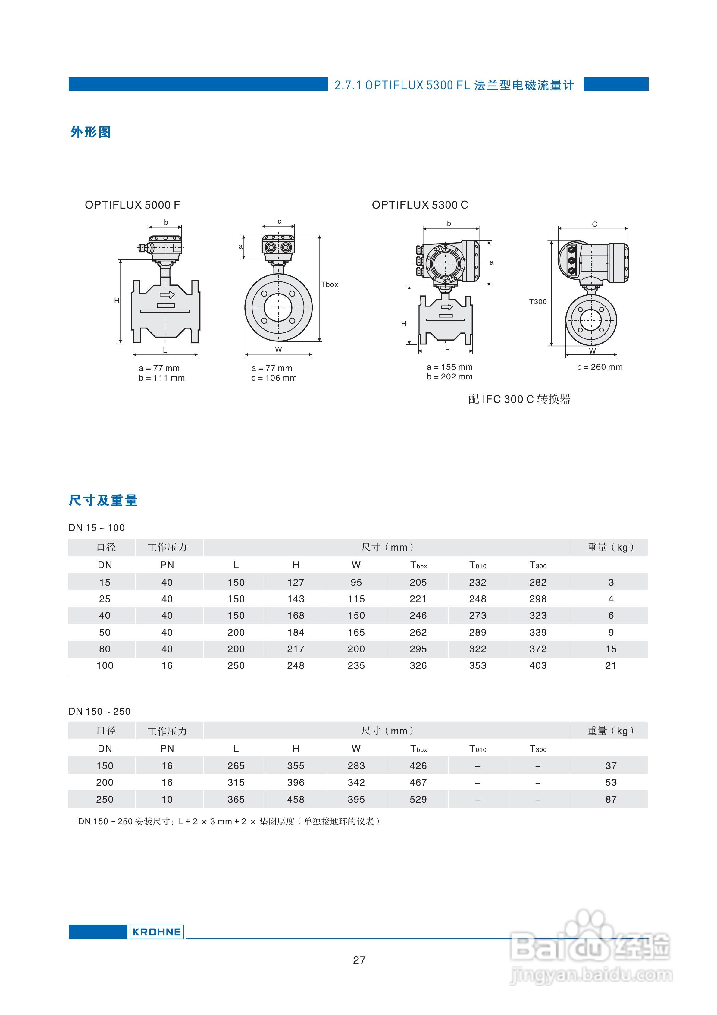 OPTIFLUX系列电磁流量计说明书:[3]
