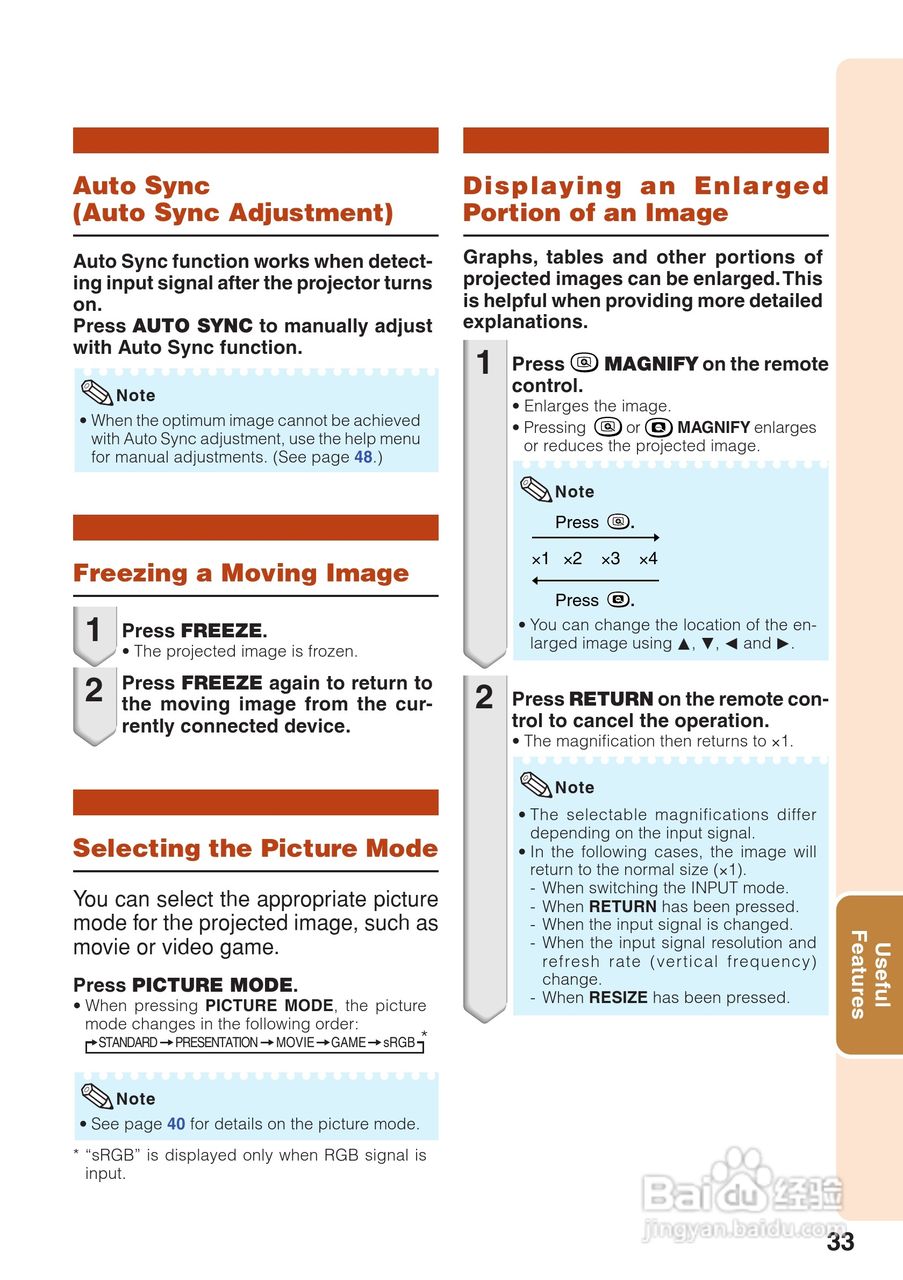 夏普SHARP PG-F310X投影机使用说明书:[4]