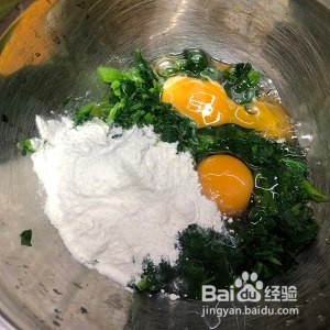 健康养生佳品菠菜鸡蛋饼的做法