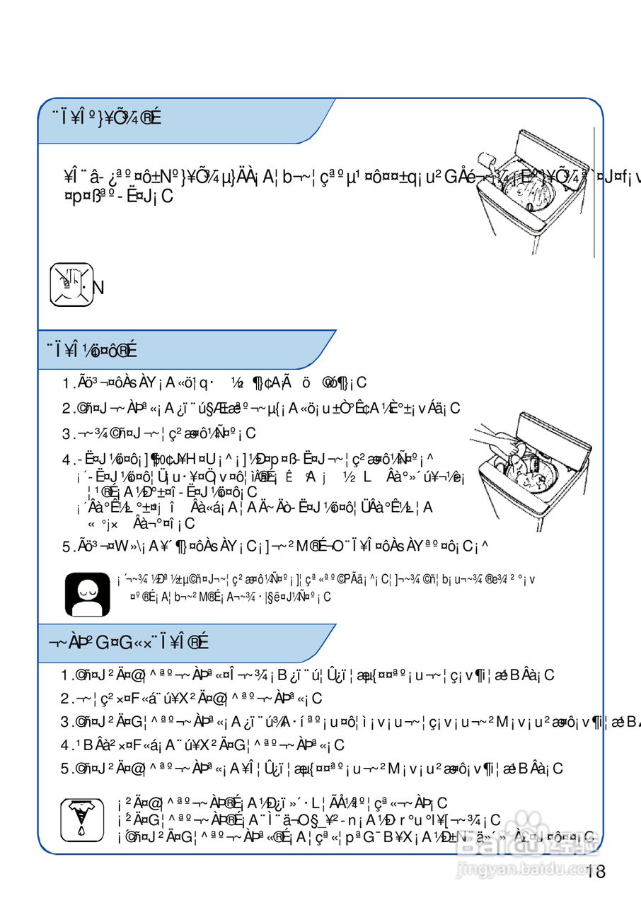 三洋SW-1098U洗衣机使用说明书:[2]